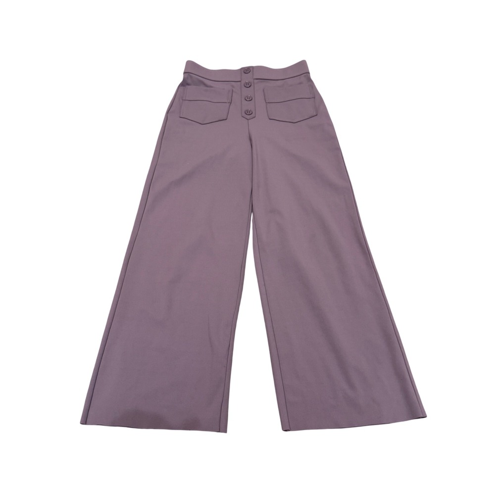 Halara Purple High Waisted Wide Leg Casual Pants Sz XS Petite Comfort Loungewear